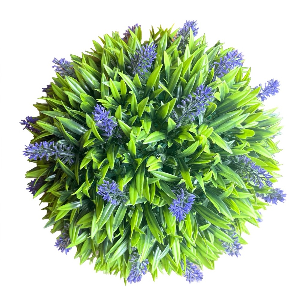 Artificial Green and Purple Plant Decor